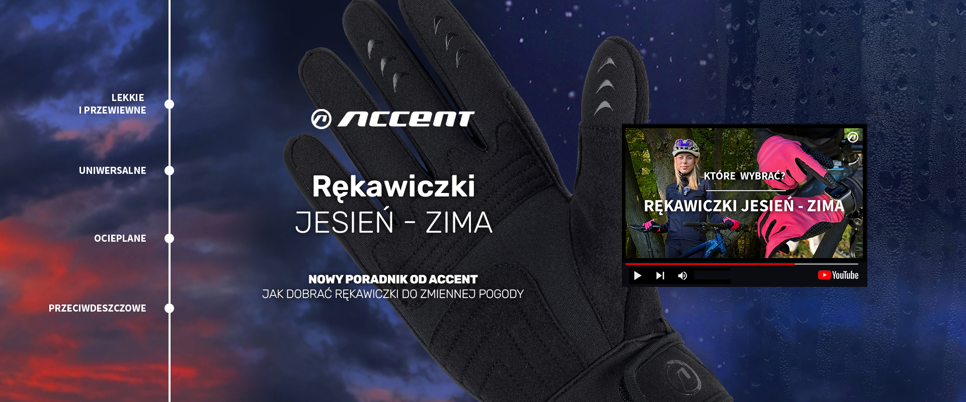 Accent-Bikes rękawiczki na jesień i zimę, jesienne rękawiczki, zimowe rękawiczki, kolarskie ciepłe rękawiczki