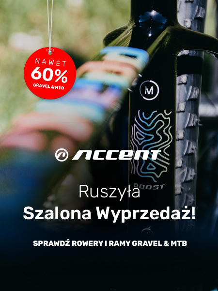 Wyprzedaż rowerów i ram od Accent! Modele MTB i Gravel nawet do -60% taniej!